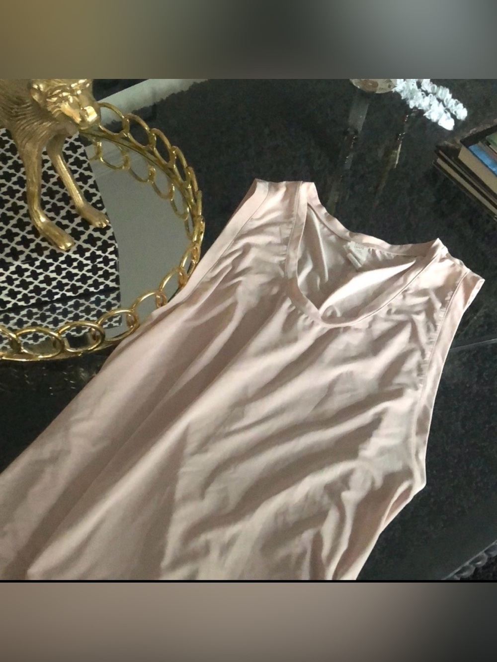 Fabletics Pale Pink Muscle Tee Sz M